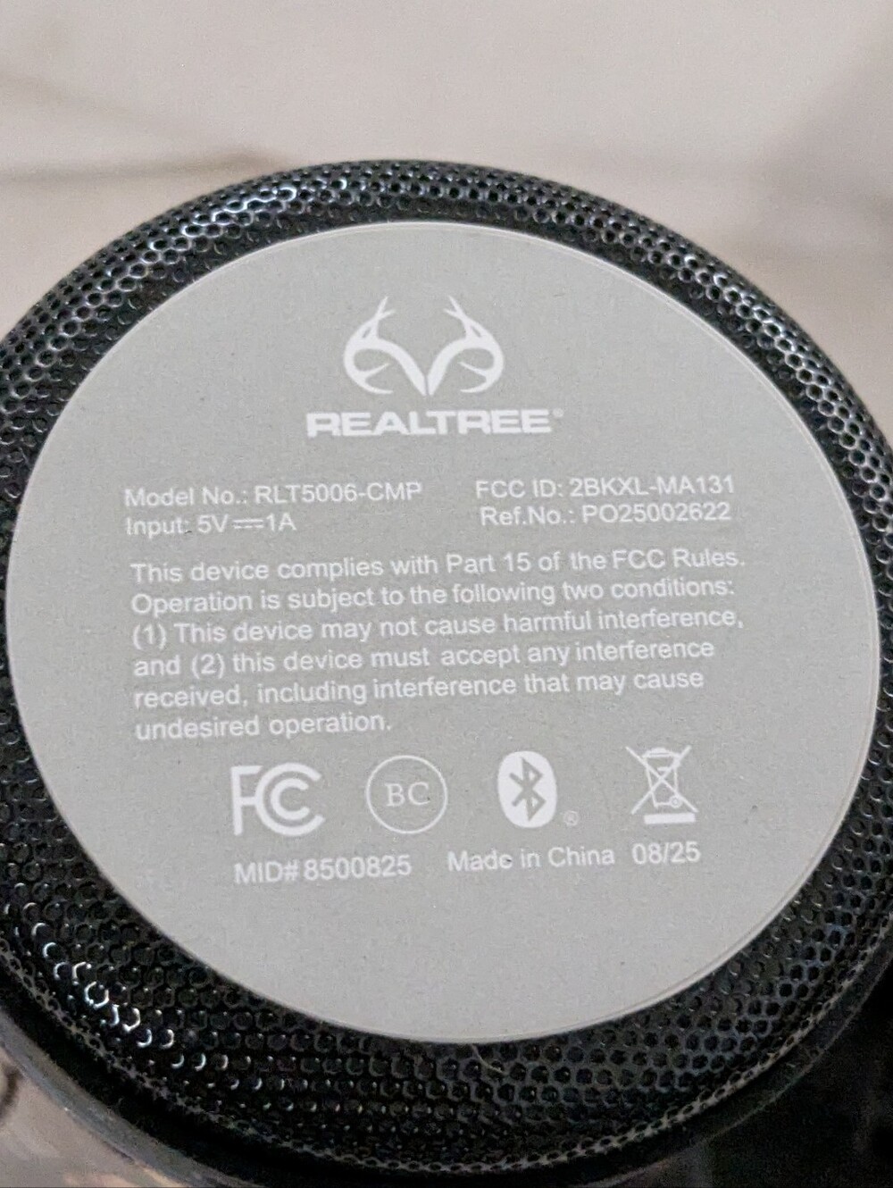 NEW Realtree 2-in-1 Camo Stainless Travel Tumbler and Bluetooth speaker - Picture 3 of 5